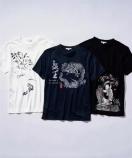 Mサイズ!3枚セット!高貴紳士的!男気溢れる!和柄!吸汗速乾!メッシュ素材!半袖Tシャツ!新品!