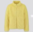 UNIQLO ユニクロ KIDS ファーリーフリースフルジップジャケット(長袖)ふわふわの起毛素材 通学 公園 防寒 120サイズ