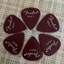 当時物 1986年入手 Fender ピック 6枚 / セルロイド HEAVYティアドロップ