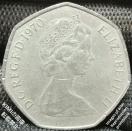 50 j[yX GUxX 2  1970 CMX ݕ Coin 50 New Pence Elizabeth