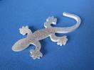 ●Gecko ゲッコー/守宮/ヤモリ! SILVER シルバー ラメ仕様 ABS製エンブレム 新品