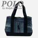 『ラスト1』【Polo Ralph Lauren】ポロラルフローレン ビッグポニー Denim トートバッグ/インディゴ