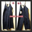 SWEET ROUGE★新品★バックスキン調サロペット/M