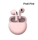 送料無料 未使用品 ピンク Pro6 Bluetooth ワイヤレスイヤホン ブルートゥース ヘッドセット マイク内蔵 70