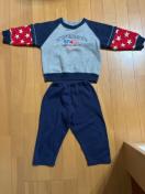 Plum Jack �L�b�Y �X�E�F�b�g�㉺�Z�b�g ACTION KID'S SPORTS ������ �O���[ �T�C�Y100