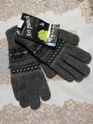 暖かいウール混ニット手袋 未使用品 グレー系 韓国製 通勤通学に... ポイント消化に...