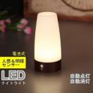 LED人感&明暗センサーライト ナイトライト 足元ライト 木目