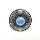 新品ゴスロリ姫系アンティーク調水色ストーンリング指輪15号