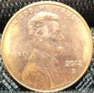 1Zgd 2012 D AJ J[ 1yj[ ݕ 1 Cent Lincoln 1Penny coin 2012