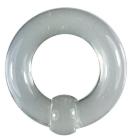 アクリルボディピアス キャプティブビーズリング クリアー 0G シンプル 耳 口 眉 軟骨 ヘリックス トラガス POP 透明