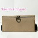Salvatore Ferragamo �t�F���K�� �K���`�[�j ���U�[ ��܂� �����z ���C�g�u���E��
