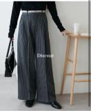 新品 Discoat★ 2タック配色パンツ