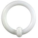 アクリルボディピアス キャプティブビーズリング ホワイト 12G シンプル 耳 口 眉 軟骨 ヘリックス トラガス POP 白