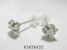 《New》<シルバー925>★CZキューブ*1粒スターピアス