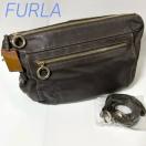 ���i FURLA �t���� 2WAY ���U�[ �V�����_�[ �o�b�O �u���E��