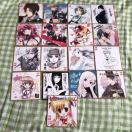 角川グループコミック祭り ミニ色紙風イラストカード 全16種類