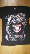 送料無料スカル髑髏ドクロ骸骨プリント蛍光加工TシャツM