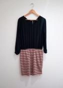 新品◆ミニマム ミニマム◆切り替え ひざ丈 ワンピース M