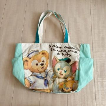 ◆TDS購入/ディズニーシー◆ジェラトーニ&ダッフィープリントトートバッグ★TDL*ハロウィン♪