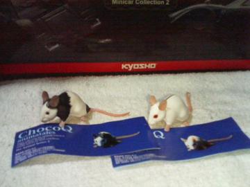 チョコQ  アニマルテイルズ3  マウス 白  &  パンダマウス