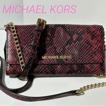 MICHAEL KORS �}�C�P���R�[�X �V�����_�[�E�H���b�g ���b�h �p�C�\�� ���f�B�[�X