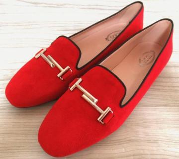 TOD'S �X�G�[�h�t���b�g�V���[�Y �_�u��T �p���v�X