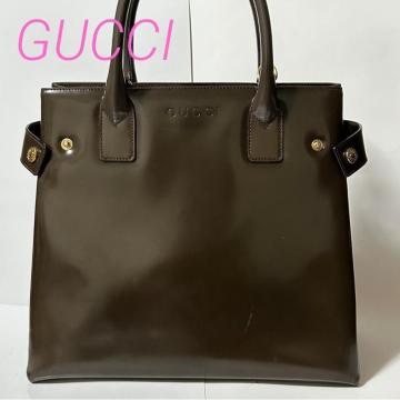 GUCCI �O�b�` ���S�G���{�X �p�e���g���U�[ �G�i���� �g�[�g�o�b�O �n���h�o�b�O �u���E��