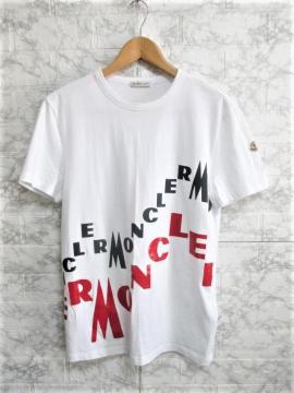 ☆MONCLER モンクレール ロゴ プリント ワッペン Tシャツ 半袖/メンズM☆モンクレールジャパン 国内正規品