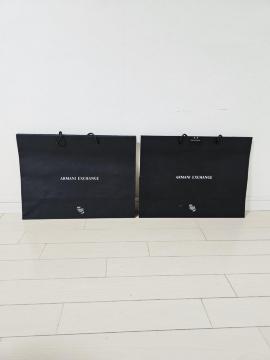 (11) ARMANI EXCHANGE ショップ袋 中 2枚 30.5p×40.5p