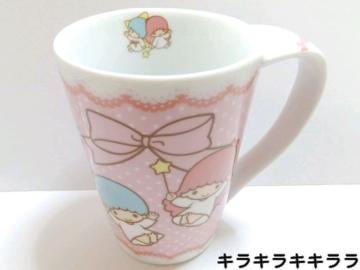 《New》リトルツインスターズ/キキララ★ホッとひと息ティータイム・リボン*マグカップ<箱付>
