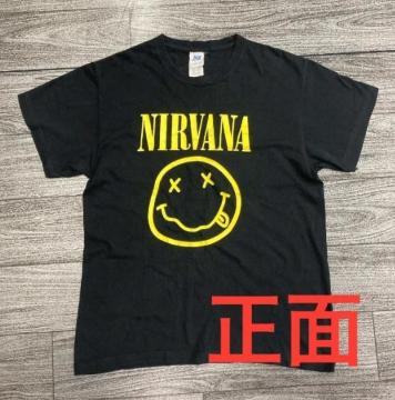 NIRVANA �j���o�[�i�@�����@T�V���c�@�u���b�N�@�R�b�g��100%�@���f�B�[�X �T�C�YXS�@�g��150�p