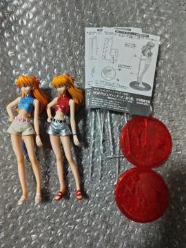 バンダイ  '07 エヴァンゲリオン ポートレイツ3 アスカ ノーマル/シークレット 組立済未展示 約1/12スケール