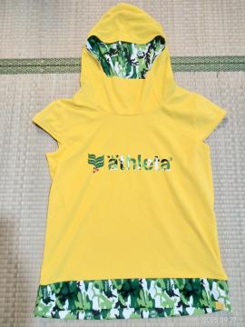 ATHLETA フード付きイエローシャツ М