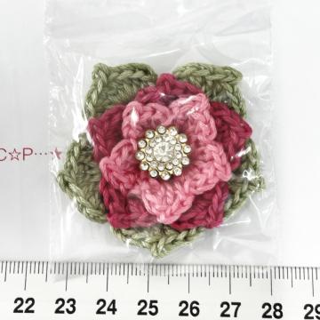 3*ハンドメイド♪ポインセチア風モチーフ 9