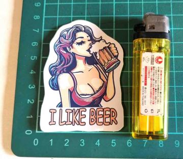 I LIKE BEER �@�r�[�������ޏ��@�X�e�b�J�[