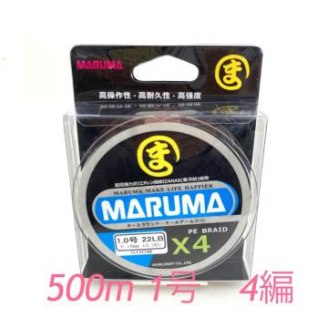 PEライン maruma 500m 1号 4編  イザナス使用品 マルチ