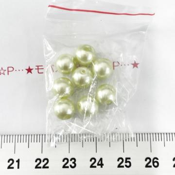 3*ガラスビーズ パール色 24