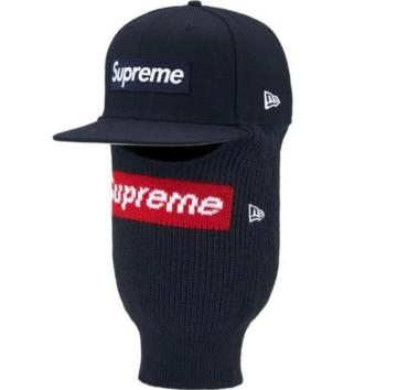 Supreme Box Logo New Era Balaclava Navy 7-5/8 �V���v���[�� �{�b�N�X �j���[�G��