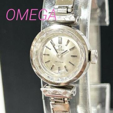 美品 OMEGA オメガ 腕時計 自動巻き デビル デヴィル ラウンド 2針 シルバー