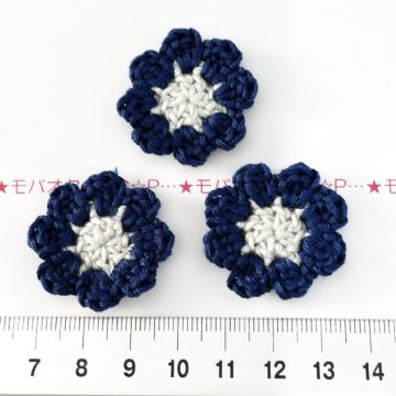 1*ハンドメイド♪花びらよれないお花モチーフ 1