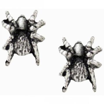 Alchemy Gothic Black Widow Studs - Pair