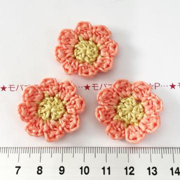1*ハンドメイド♪花びらよれないお花モチーフ 9