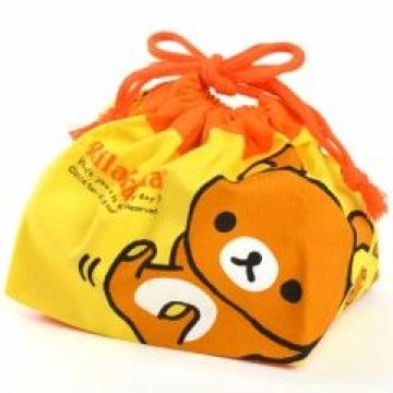 《New》リラックマ★両面に違うデザイン*ランチ巾着袋/弁当箱入れ