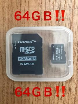 microSDJ[h 64GB (SDJ[hƂĂgp\!)