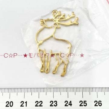 1*クリスマス*トナカイの金属チャーム 31