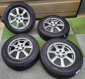 �y ���i�zPRD 15�C���`6J+43 5��PCD100 �_�����b�v WINTER MAXX WMO2 4�{�Z�b�g195/65R1