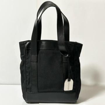 GUCCI �O�b�` �L�����o�X ���U�[ �n���h�o�b�O �g�[�g�o�b�O �u���b�N