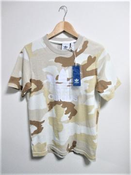 ☆アディダス カモフラージュ柄 迷彩柄 ビッグロゴ Tシャツ/メンズ/XS☆新品