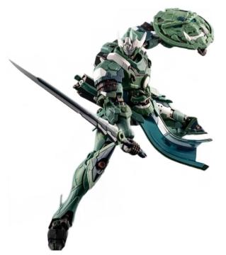 海外製メタルビルド風プラモデル!摩動核(Motor Nuclear) 1/100 威遠式 学員機(合金フレーム付)