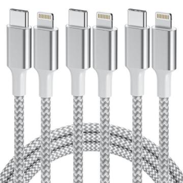 iPhone �[�d�P�[�u�� 1M3�{�Z�b�g �^�C�vC ���C�g�j���O�P�[�u�� PD�Ή� 3A�}���[�d �i�C�����҂� �f���h�~ ���ϋv